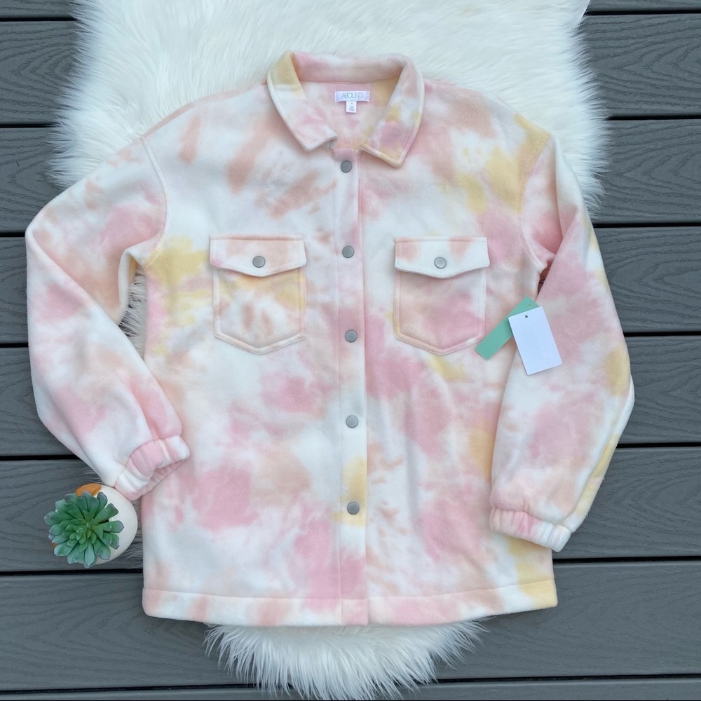 Tie Dye Fleece Shacket